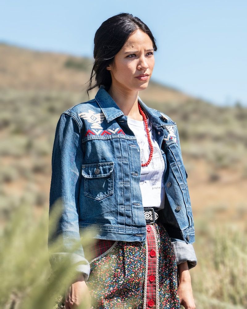 Yellowstone TV Series Denim Jacket Worn by Kelsey Asbille