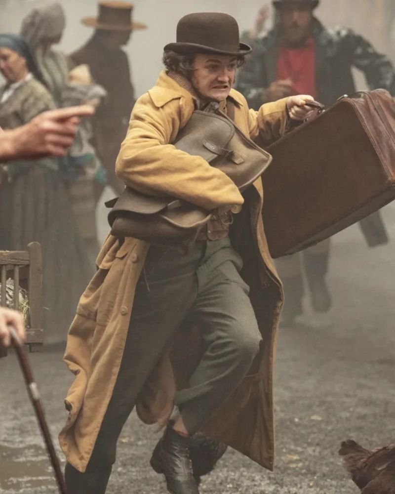 Jack Gleeson House of Guinness Long Coat  Elegant Celebrity Outerwear