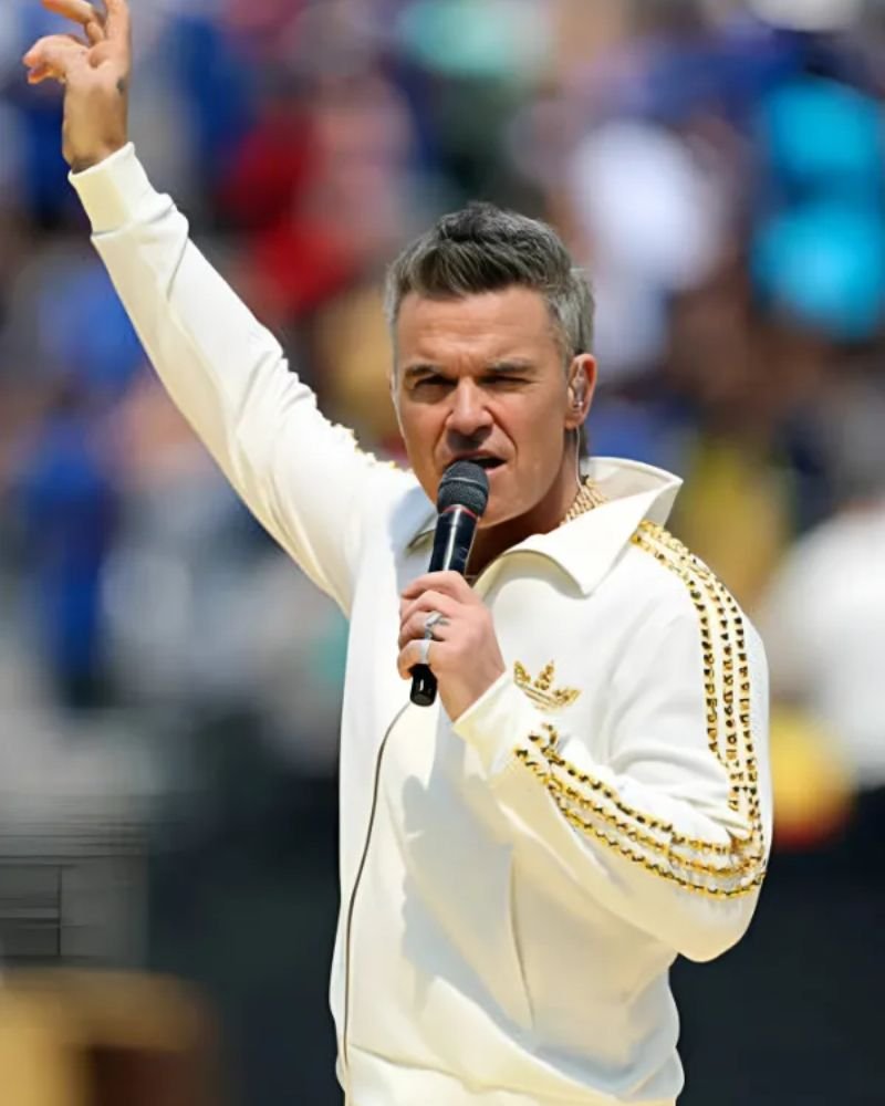Shop Robbie Williams World Cup Final 2025 Jacket  Stylish Celebrity Look