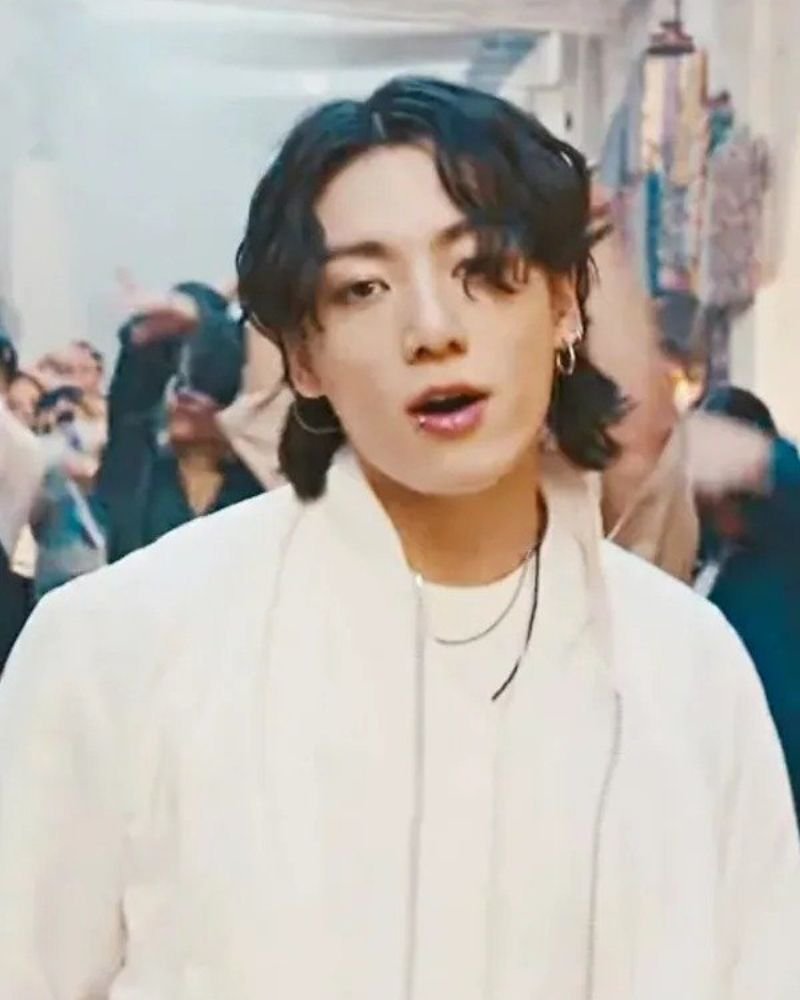 Dreamers FIFA World Cup 2022 Jungkook White Jacket  Stylish Performance Outfit