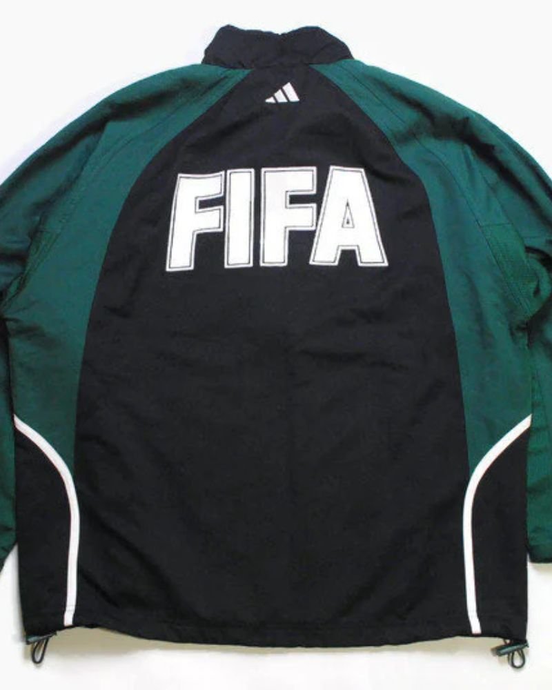Vintage-Inspired FIFA Track Jacket  Old-School Football Look