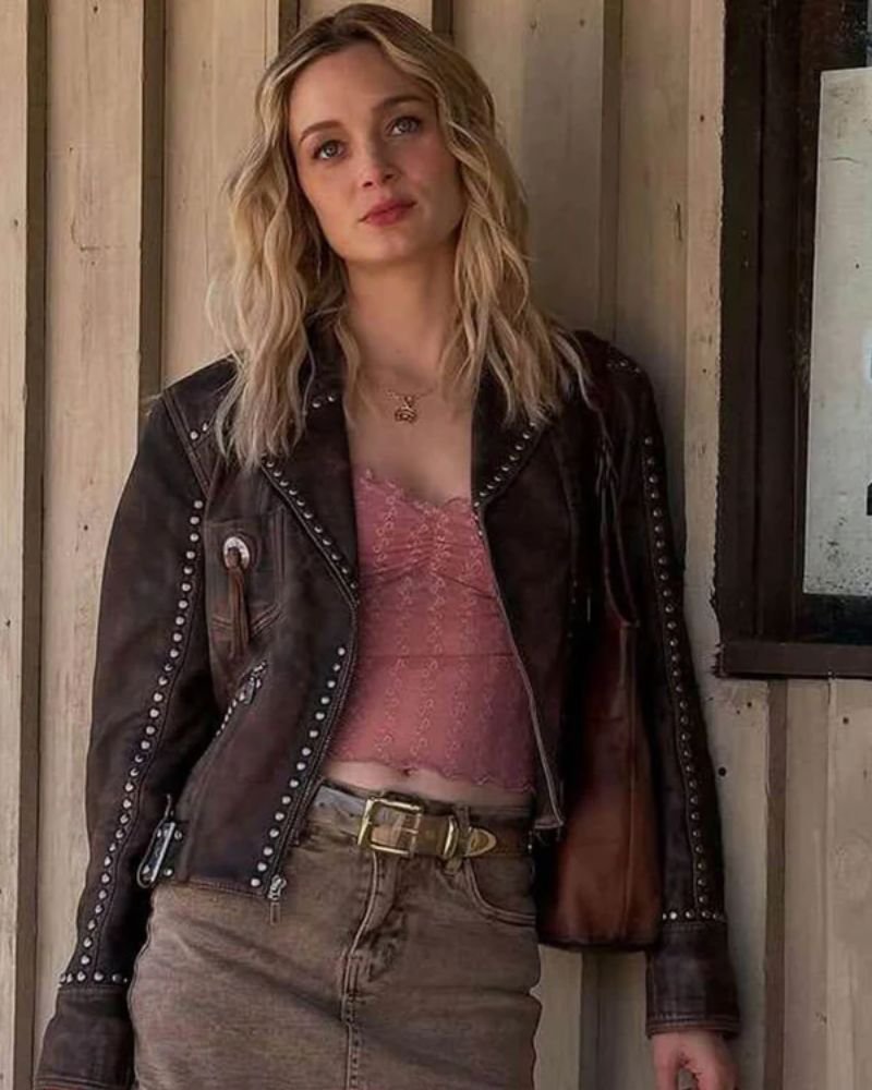 Garrett Hedlund Tulsa King  Leather Jacket