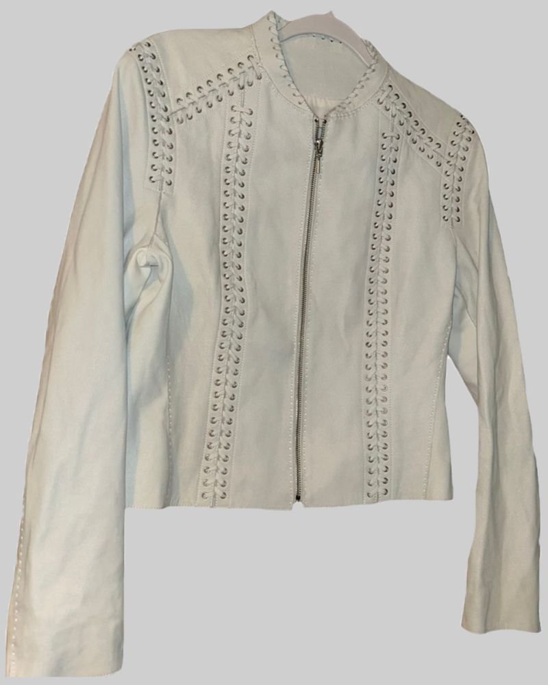 Billions Chuck Lara Axelrod Jacket  Stylish White Leather Outerwear