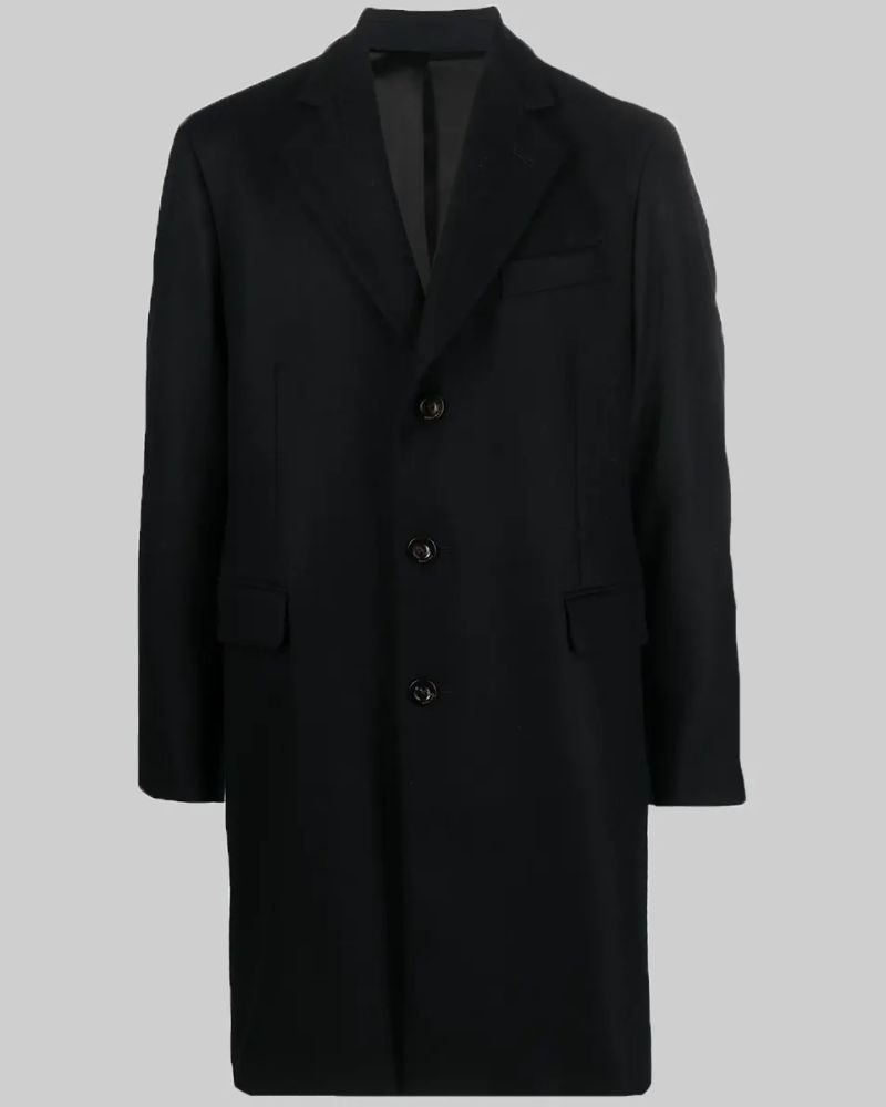 Billions TV Show Chuck Rhoades Coat  Stylish Men’s Black Overcoat