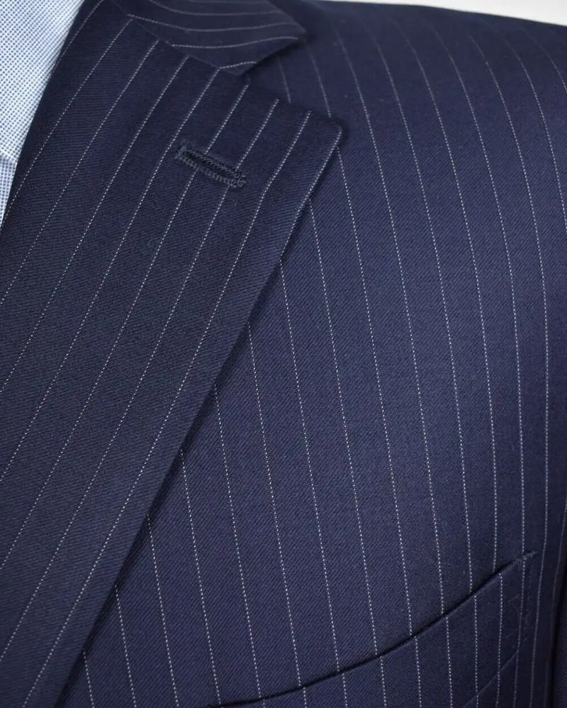 Chuck Rhoades Inspired Blue Pinstripe Suit  Billions Formal Collection