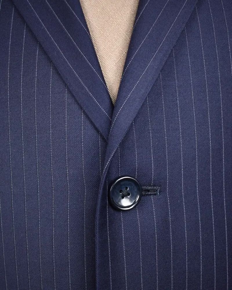Billions Chuck Rhoades Blue Stripes Suit