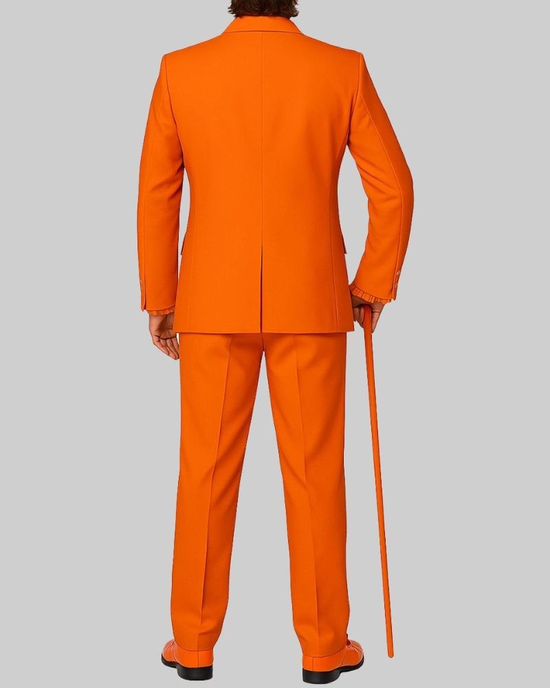 Classic Dumb and Dumber Suits  Blue and Orange Two-Piece Set