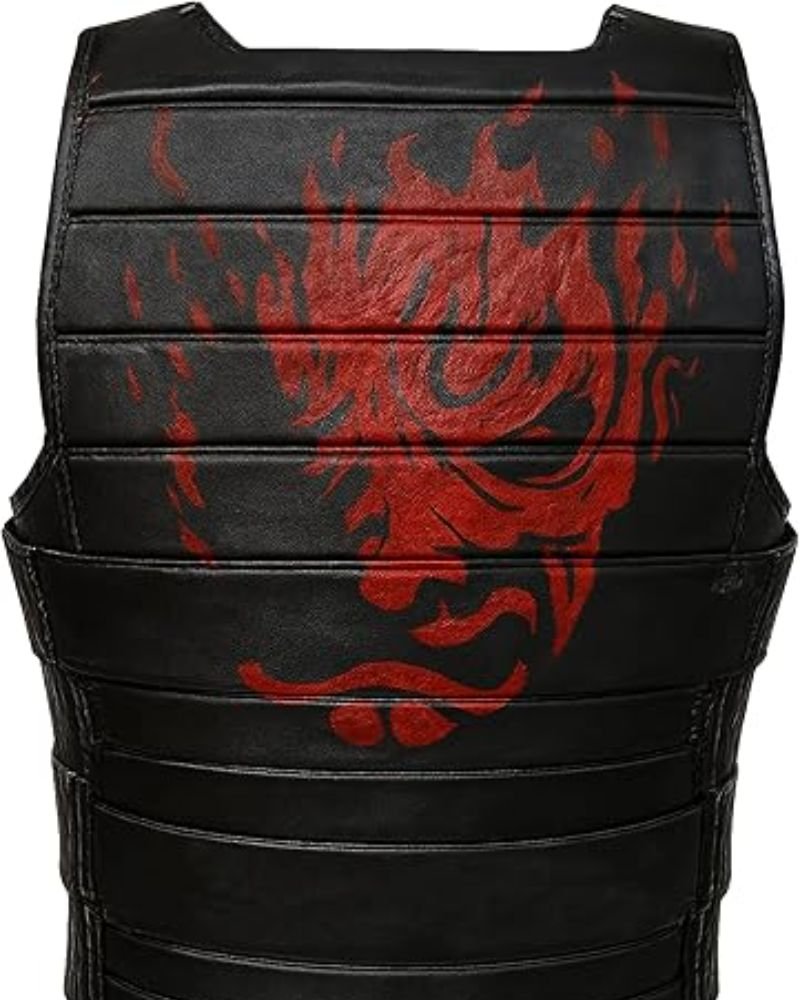 Johnny Silverhand Samurai Leather Vest – Keanu Reeves Cyberpunk Replica