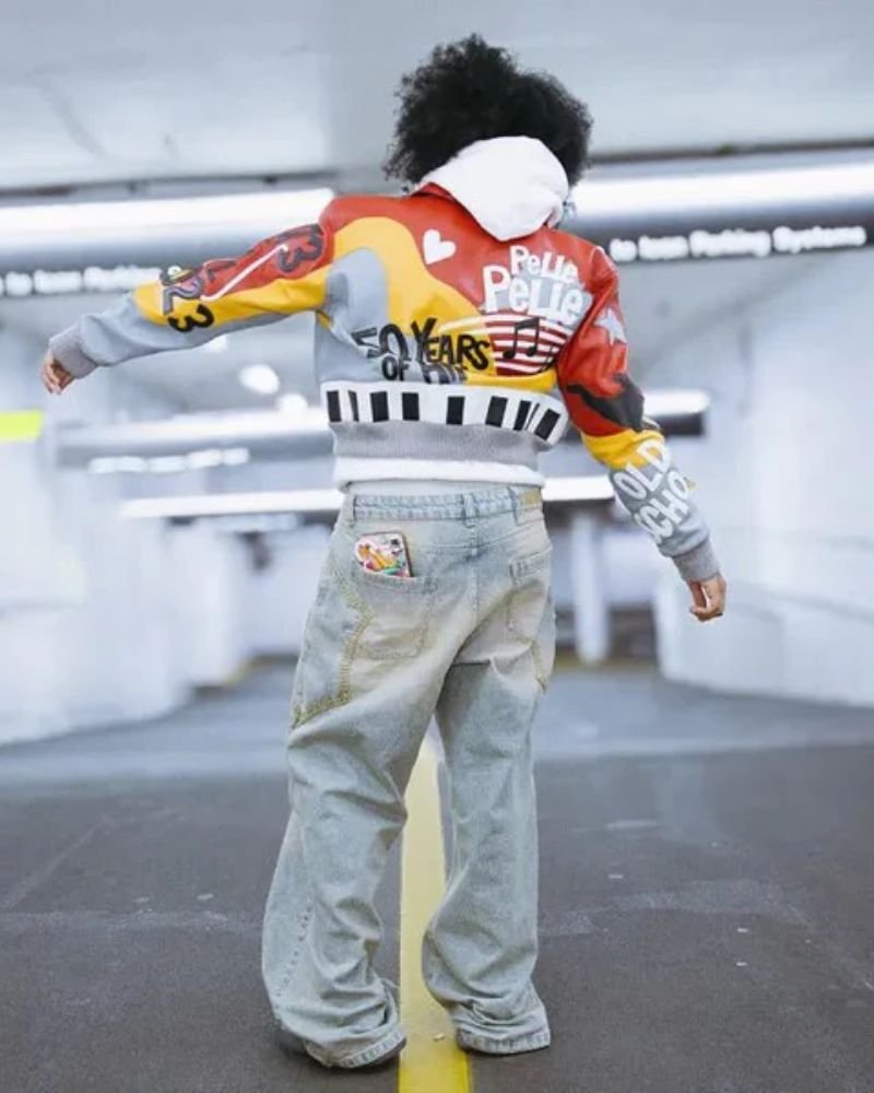 Pelle Pelle 50 years of hip hop leather jacket