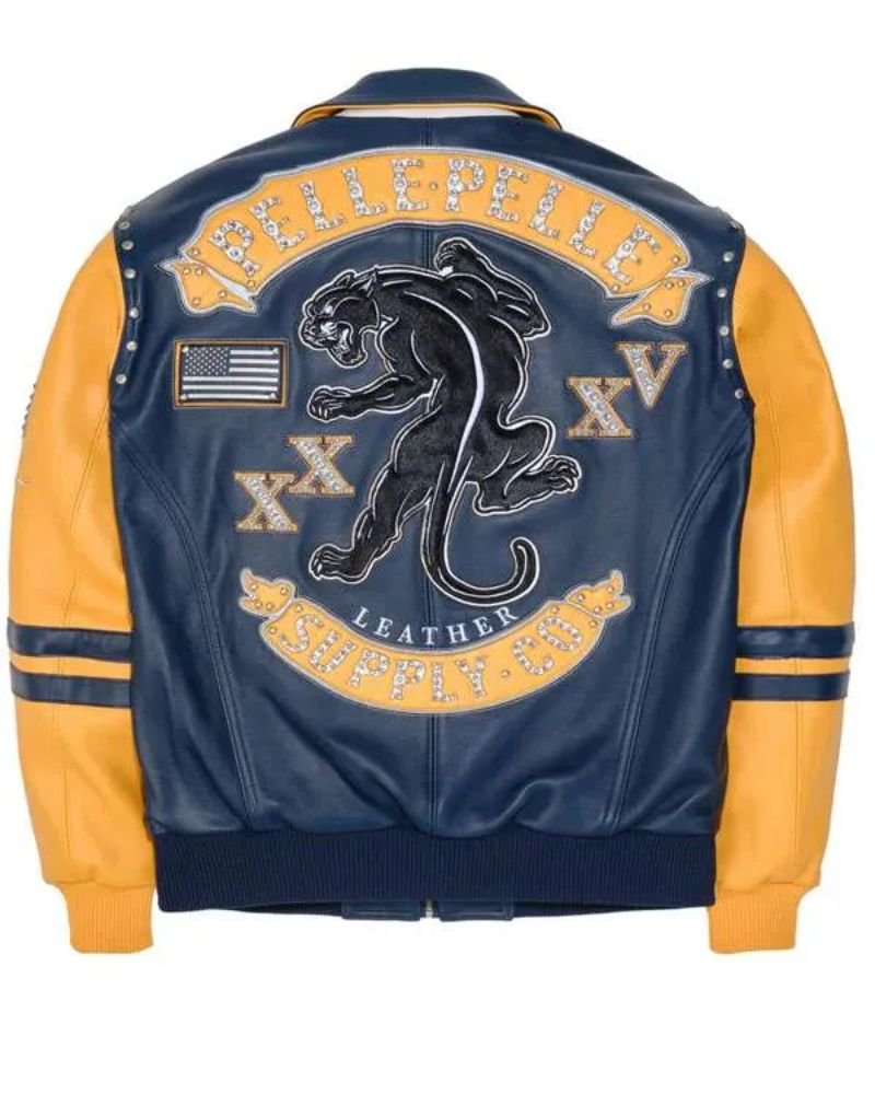 Men’s Pelle Pelle Panther Leather Jacket  Bold, Timeless Fashion