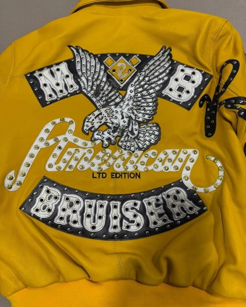 Marc Buchanan Pelle Pelle Yellow Bruiser Jacket Premium Street Style