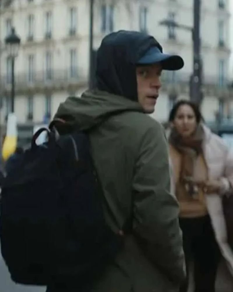 Rami Malek The Amateur 2025 Green Jacket