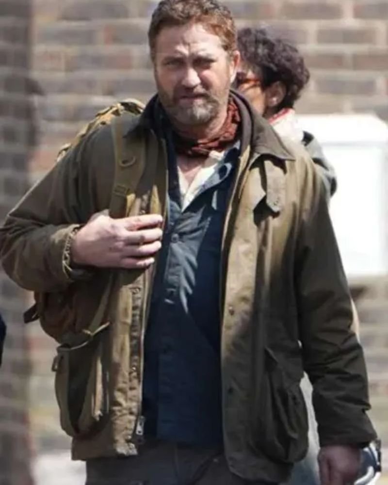 Greenland Migration 2025 Movie Jacket  Gerard Butler’s Iconic Green Look
