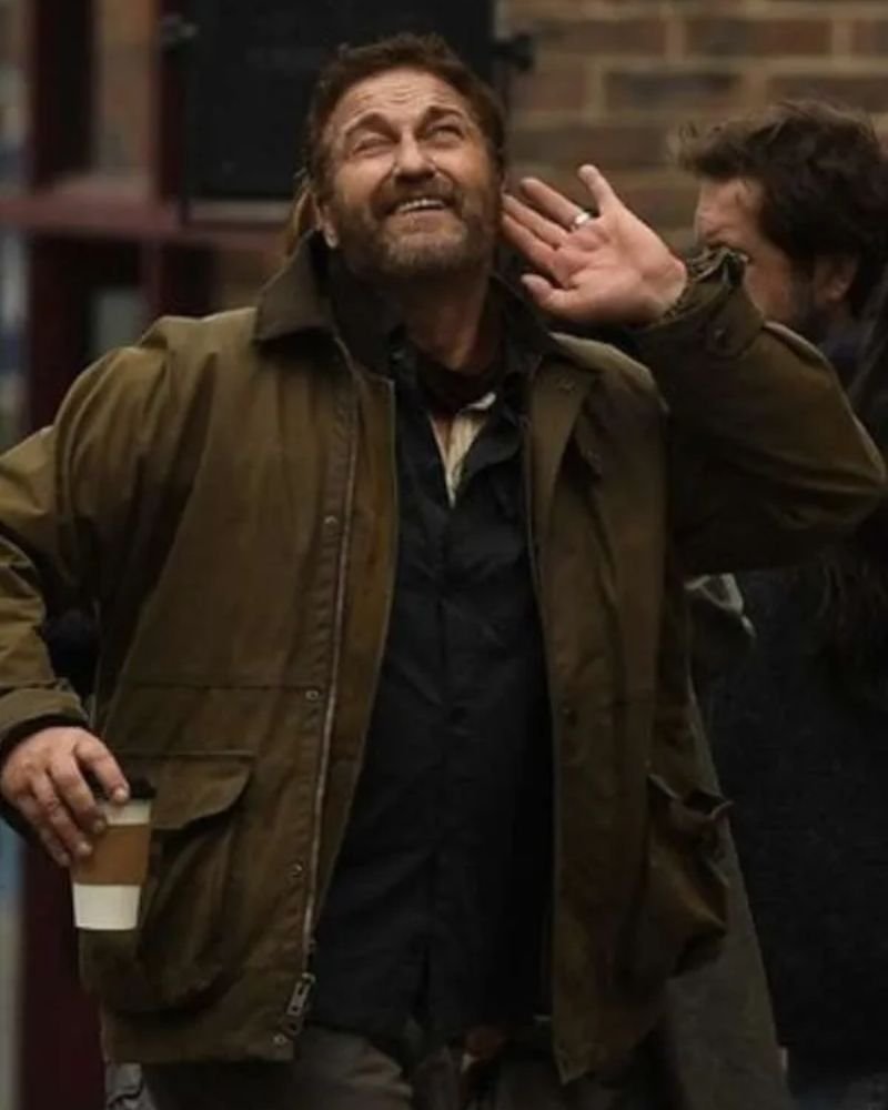 Gerard Butler Signature Green Cotton Jacket  Greenland Migration 2025