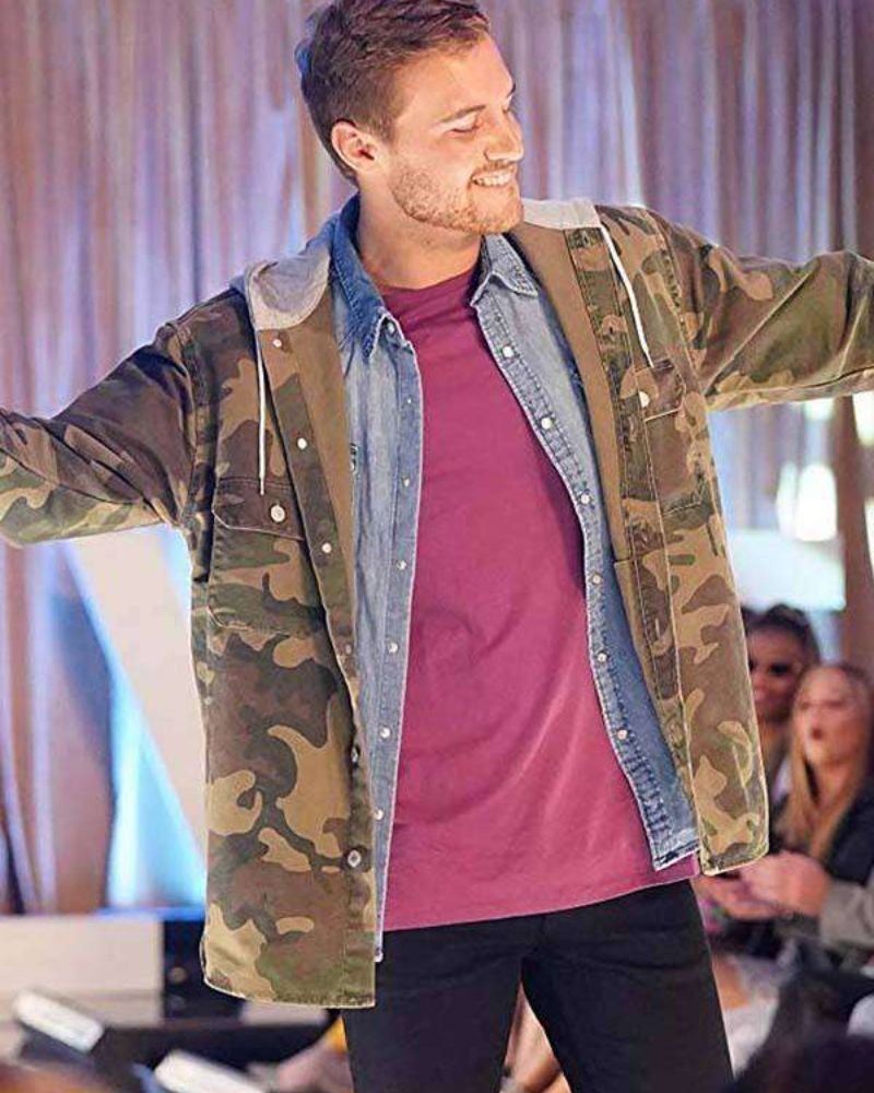 The Bachelor TV Peter Military Hooded Jacket  Trendy Outerwear for Fans