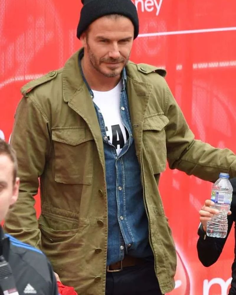 David Beckham Green Jacket  Iconic Style for Modern Wardrobe