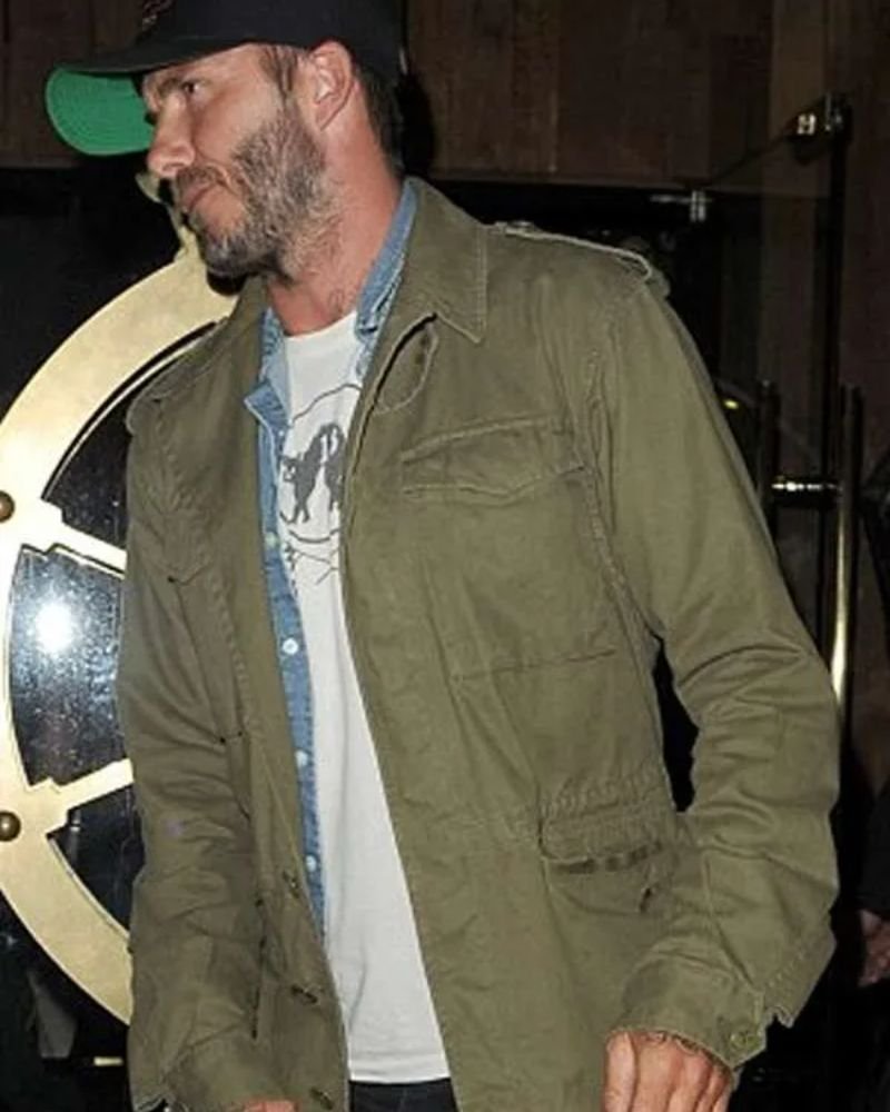 David Beckham Green Jacket – Stylish Celebrity Outerwear