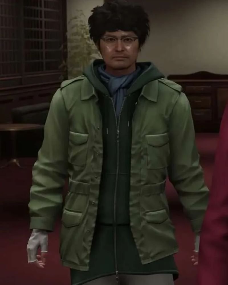 Like a Dragon Infinite Wealth Jacket  Yu Nanba Signature Green Style