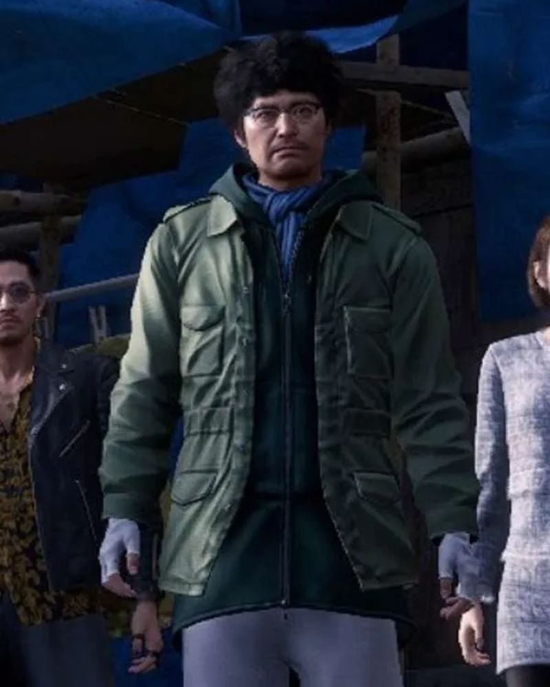 Yu Nanba Green Jacket from Like a Dragon Infinite Wealth  Trendy Outerwear