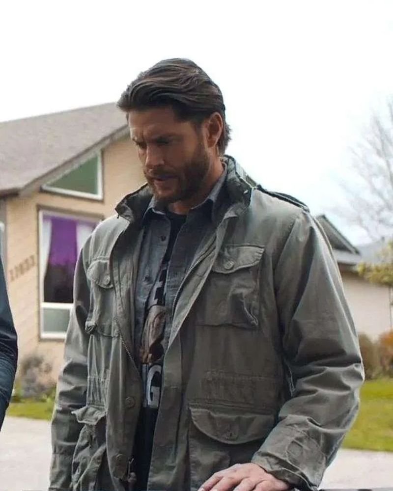 Jensen Ackles Green Russell Shaw Tracker Jacket  Premium Cosplay & Casual Wear