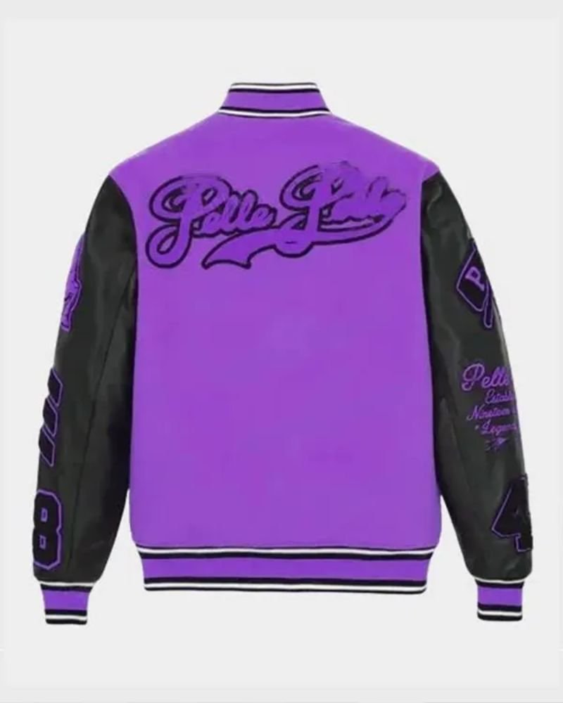 Pelle Pelle Purple Varsity Unisax Jacket