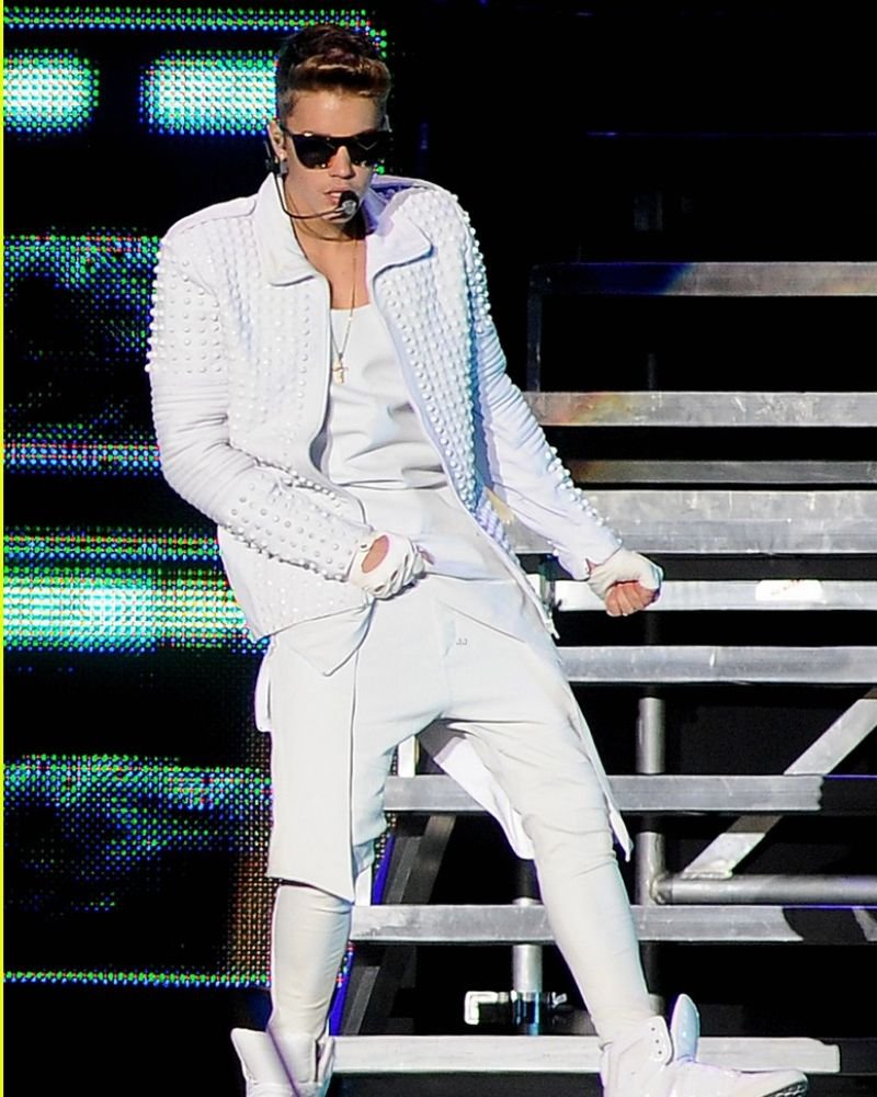 Justin Bieber white Jacket