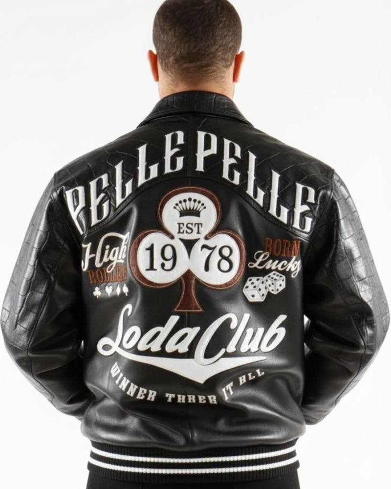 Pelle Pelle New Soda Club Tim Tan varsity Jacket