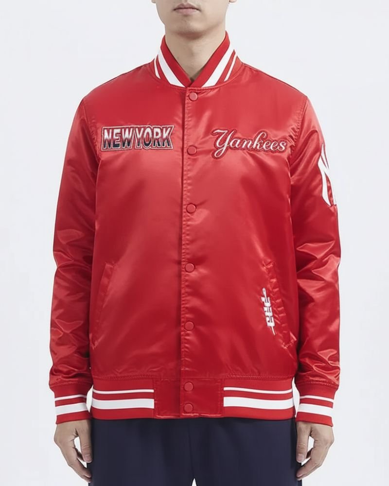 NY Yankees Turn It Up M Classic Rib Navy Unisax Jacket