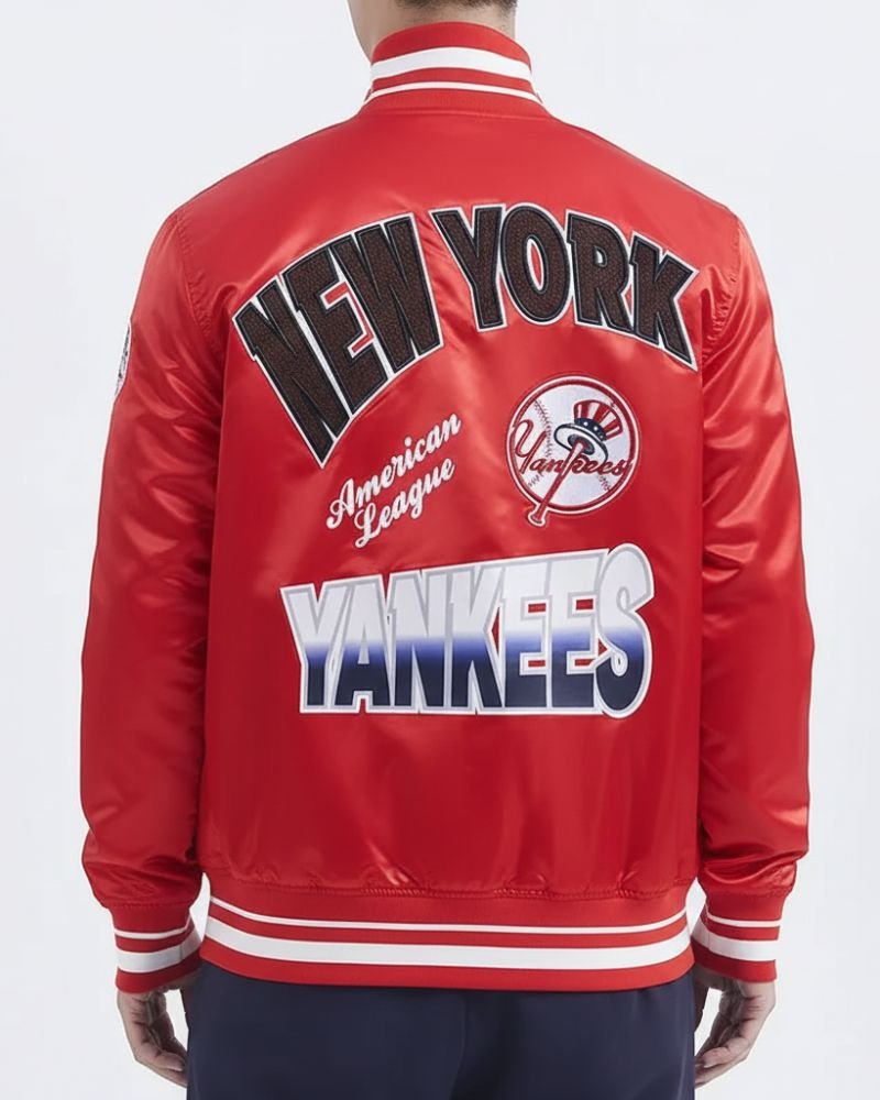 NY Yankees Turn It Up M Classic Rib Navy Unisax Jacket
