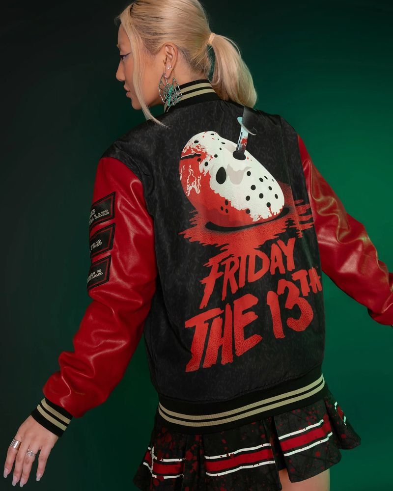 Video Game Friday The 13th Varsity Jacket