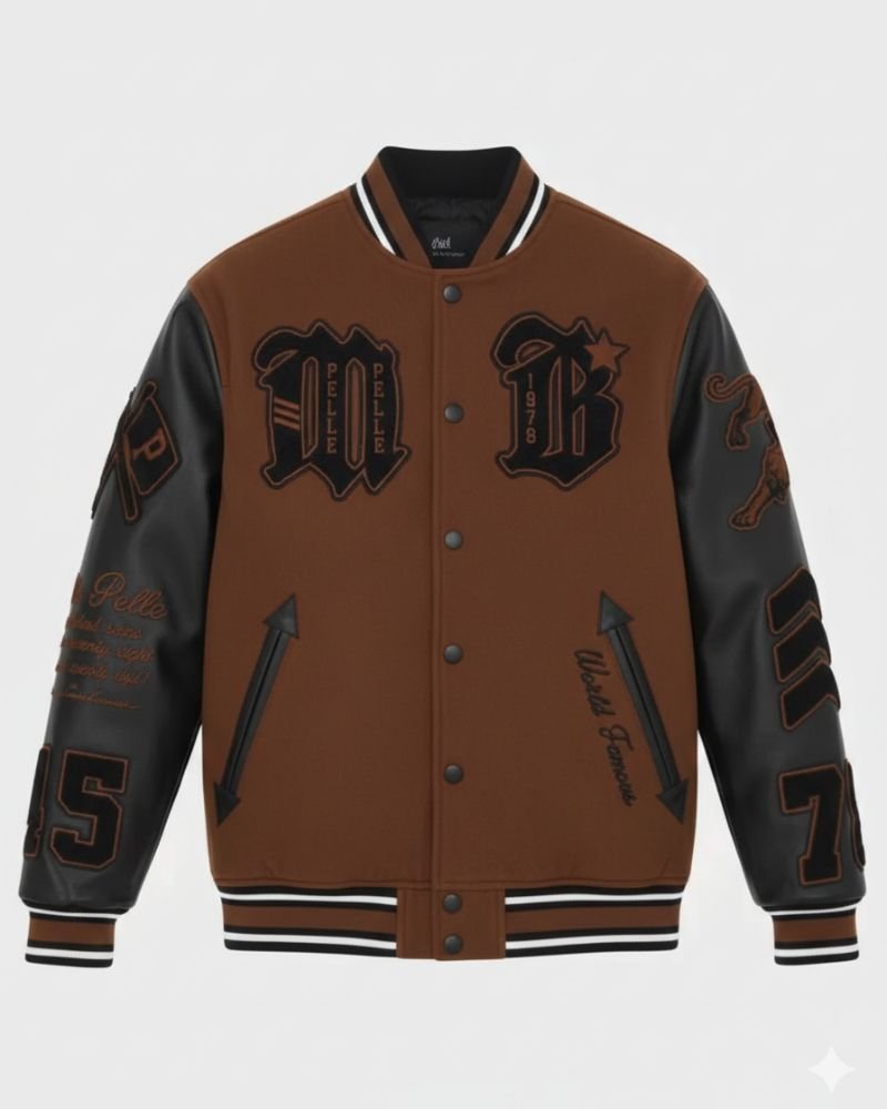 Pelle Pelle Purple Varsity Unisax Jacket