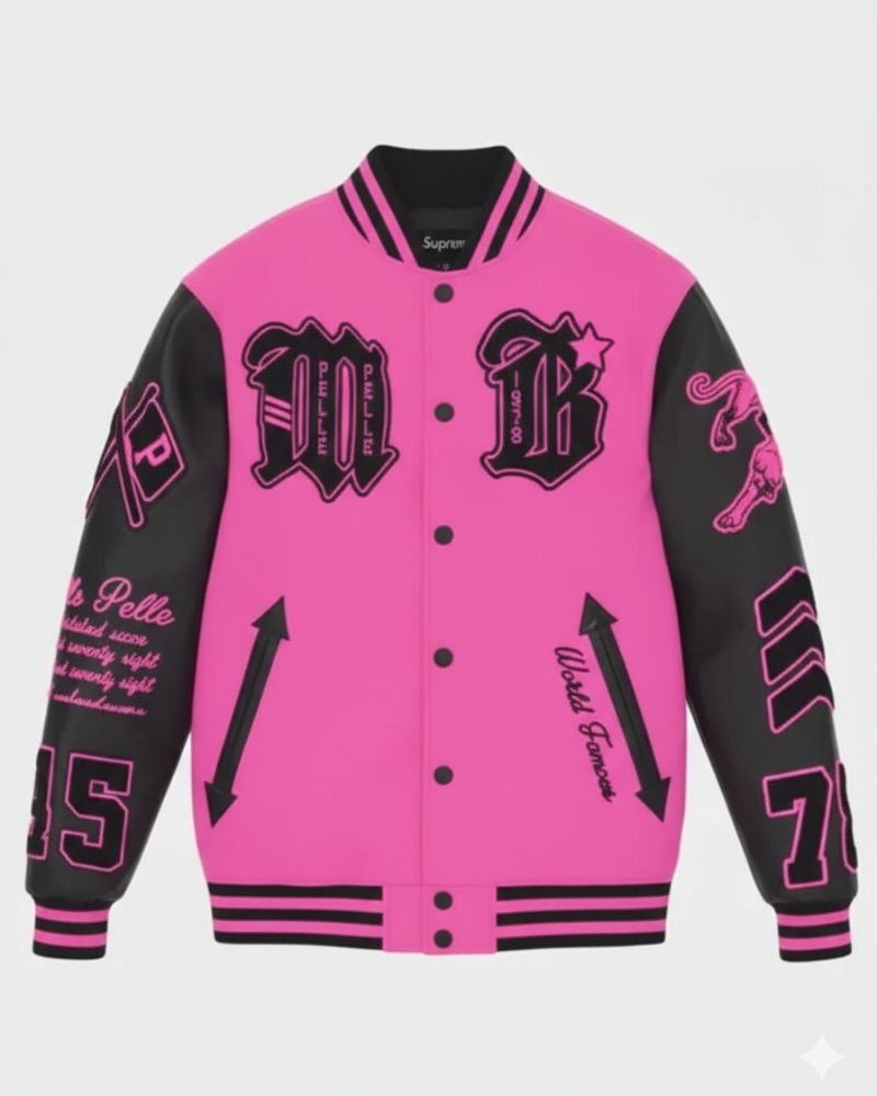 Pelle Pelle Purple Varsity Unisax Jacket