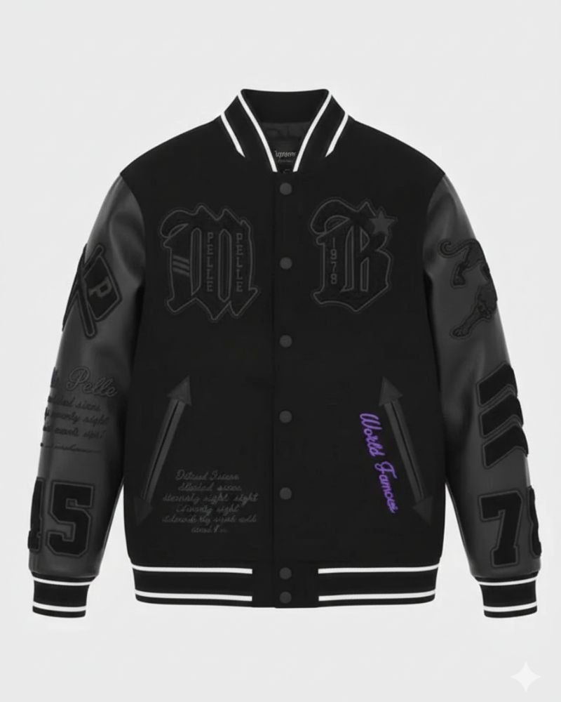 Pelle Pelle Purple Varsity Unisax Jacket