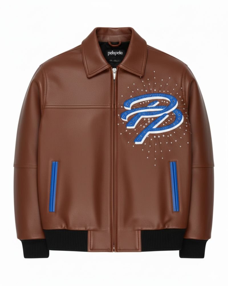 Pelle Pelle Plush Leather brown color Jacket