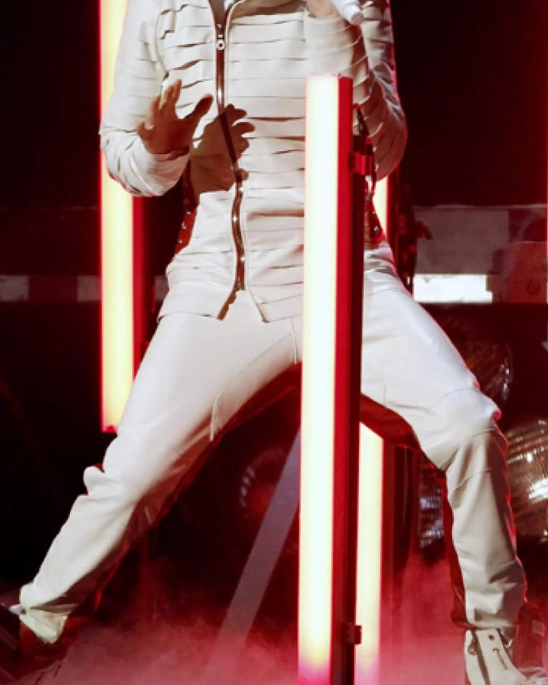 Shop Justin Bieber White and Red Line Pant at MJacket.com. Stylish and comfortable pants inspired by Justin Bieber’s iconic look, perfect for casual a