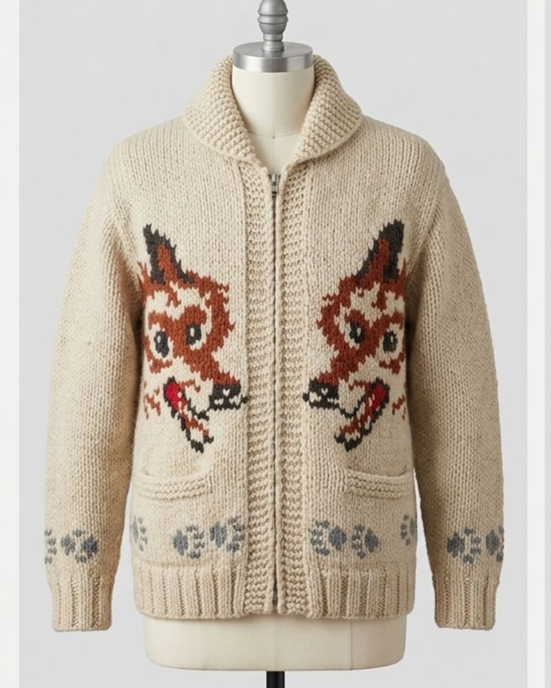 Wolf Cardigan Ryan Gosling Jacket