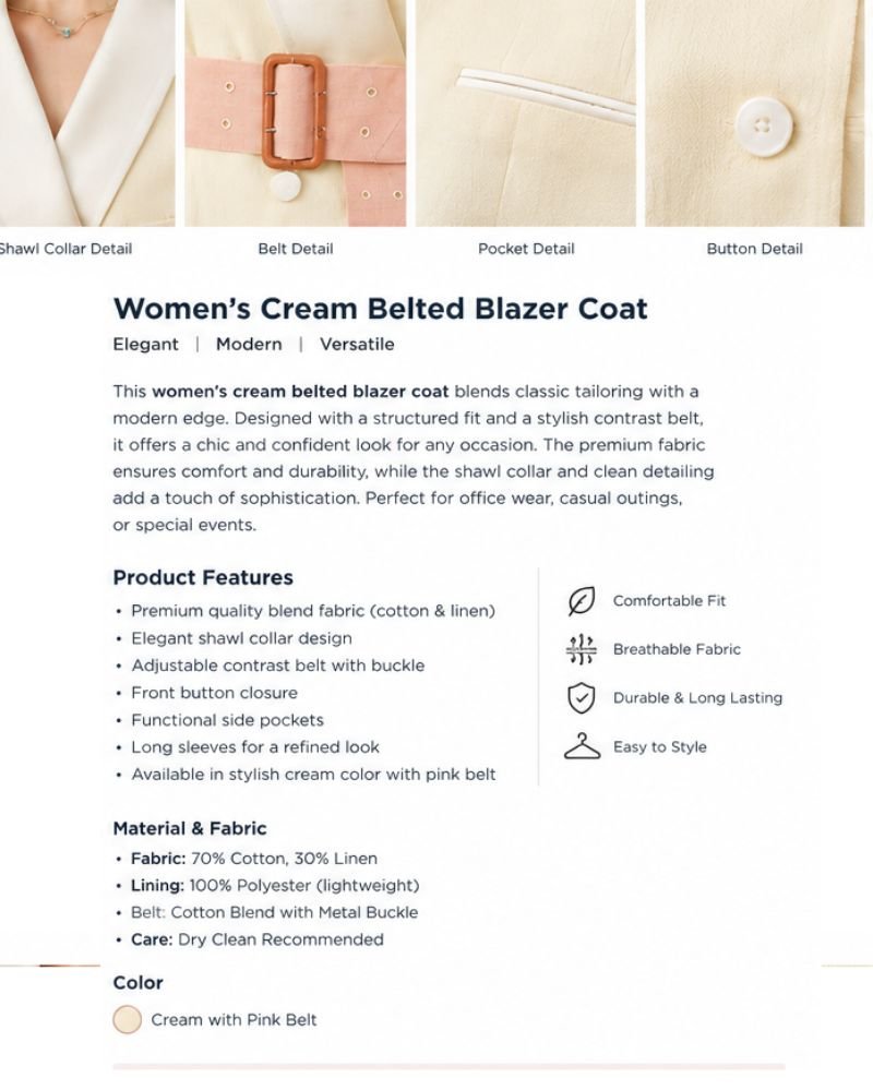 Emma D'Arcy Digger Blazer Coat