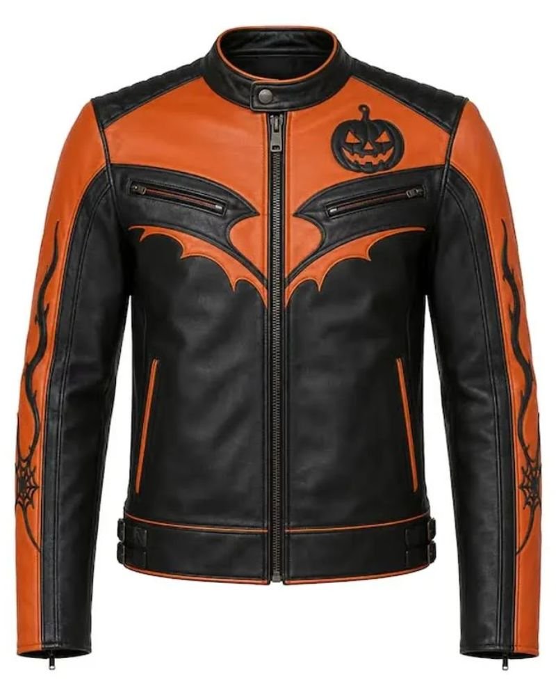 Jack-O-Lantern Motorcycle Jacket