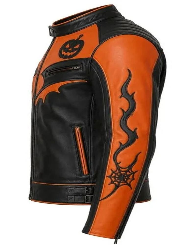 Jack-O-Lantern Motorcycle Jacketd23