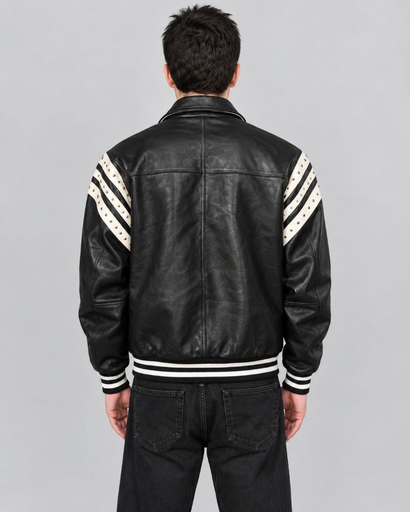 Pelle Pelle Encrusted Varsity jacket