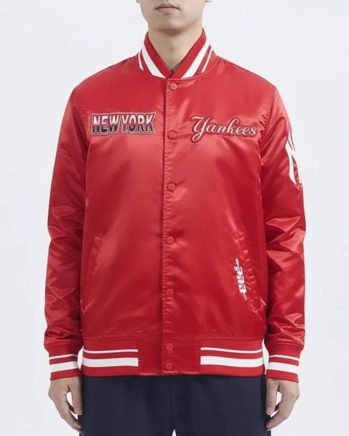 NY Yankees Turn It Up M Classic Rib Navy Unisax Jacket