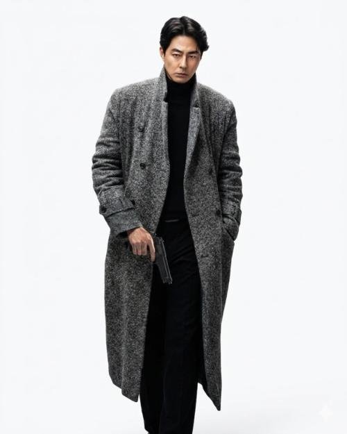 Zo In-sung Humint Wool Coat