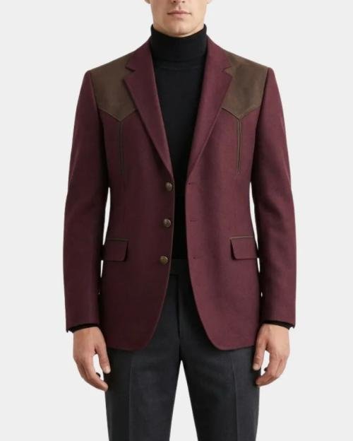 Tom Cruise Aka Digger Rockwell Maroon Coat