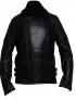  Slim fit black leather jacket Customer Review