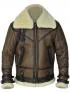 Men's Brown B3 Aviator Sheepskin Leather Jacket Customer Review