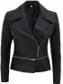 Black Asymmetrical Slim Fit Leather Alabama Jacket Womens Customer Review