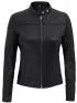 Womens Black Quilted Slim Fit Leather Jacket Customer Review