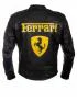 Ferrari Biker Black logo Leather Jacket Customer Review