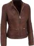 women Cafe Racer Distressed Leather Jacket Customer Review