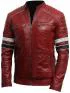 Cafe Racer Red Genuine Leather Jacket  Customer Review
